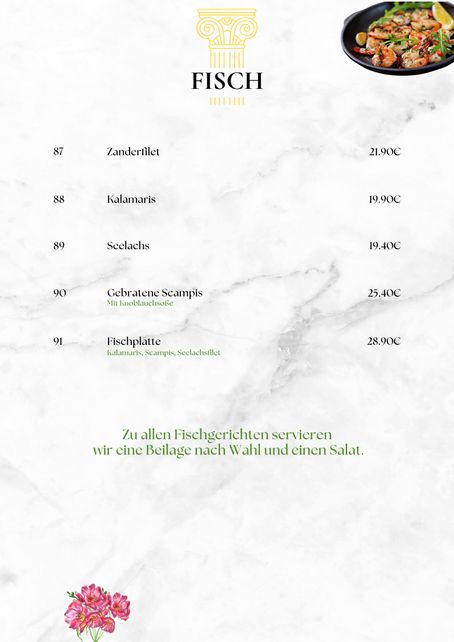 Foto Speisekarte Seite 16