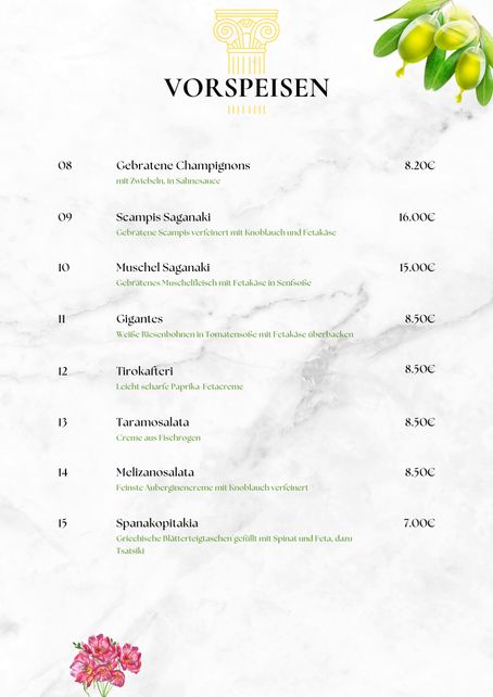 Foto Speisekarte Seite 4
