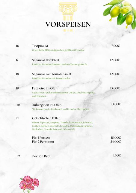 Foto Speisekarte Seite 5