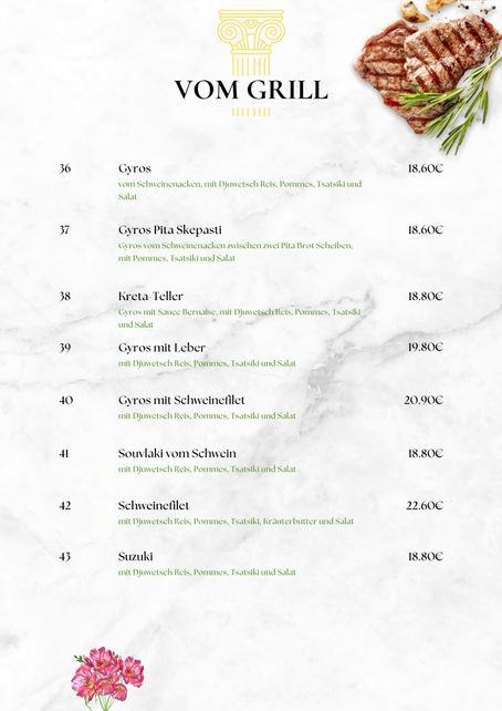 Foto Speisekarte Seite 8