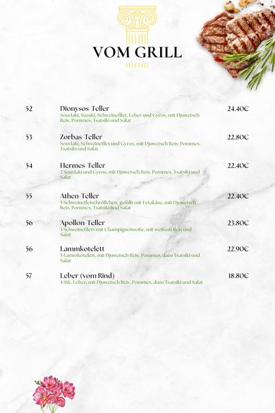 Foto Speisekarte Seite 10