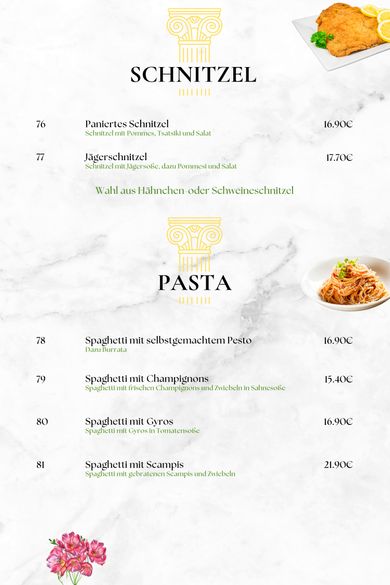 Foto Speisekarte Seite 14