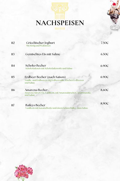 Foto Speisekarte Seite 20